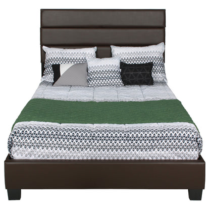 Go Green Woods Napoli Faux Leather Upholstered Platform Bed Queen