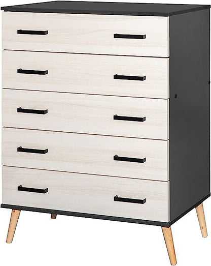 Go Green Woods Eli Mid-Century Modern 5 Drawer Chest