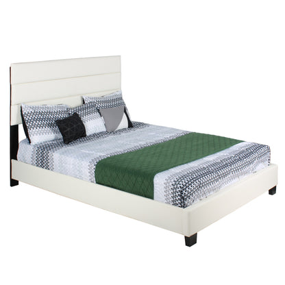 Go Green Woods Napoli Faux Leather Upholstered Platform Bed Twin