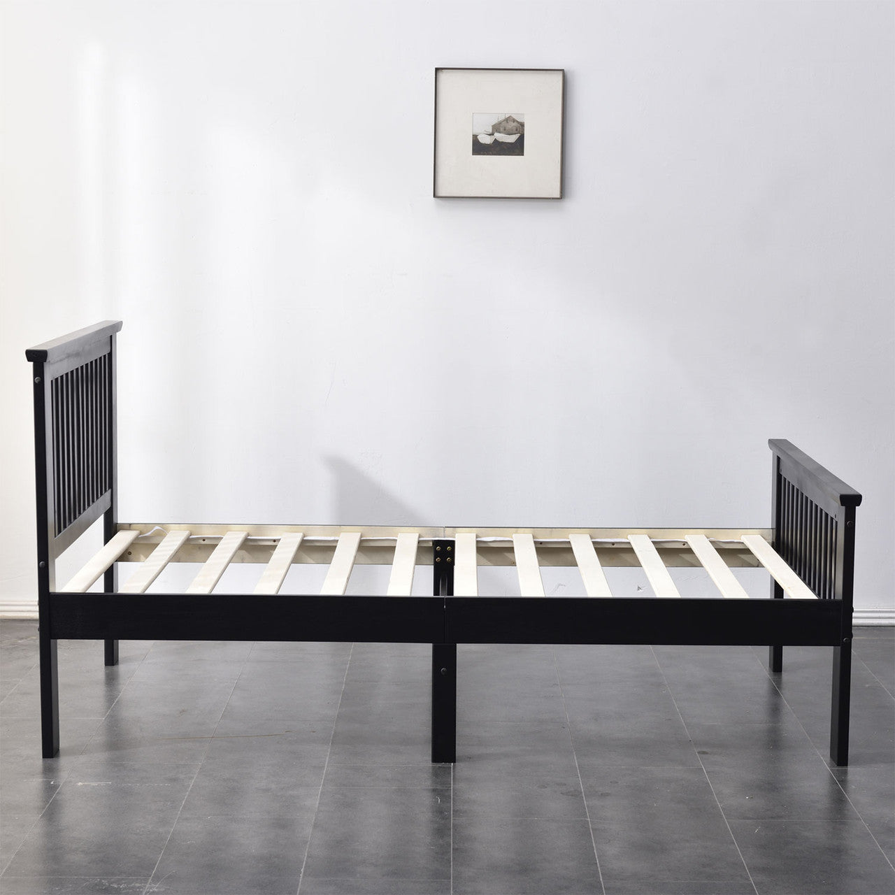 Go Green Woods Jassmine Solid Wood Platform Pine Twin Bed