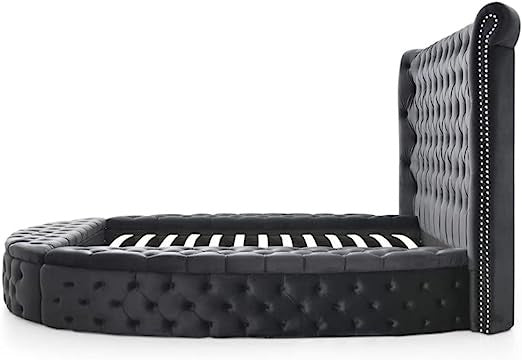 Go Green Woods Elizabeth Upholstered Round Storage King Bed