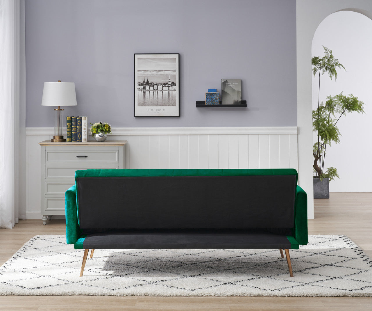 Zen Zone 71" Convertible Double Folding Living Room Sofa Bed