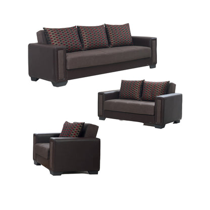 Erica Chocolate Brown Loveseat