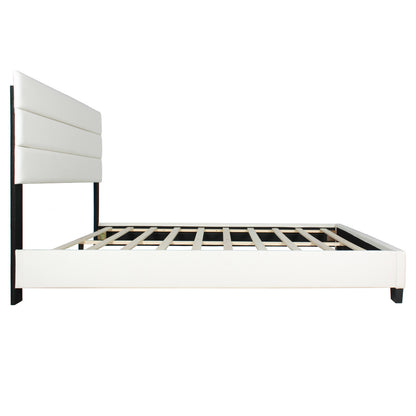 Go Green Woods Napoli Faux Leather Upholstered Platform Bed Queen
