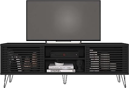 Go Green Woods Frizz Mid-Century Modern TV Stand for 70 Inch TV