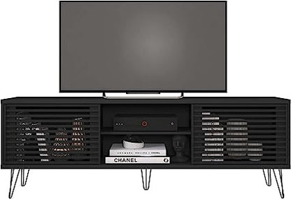 Go Green Woods Frizz Mid-Century Modern TV Stand for 70 Inch TV