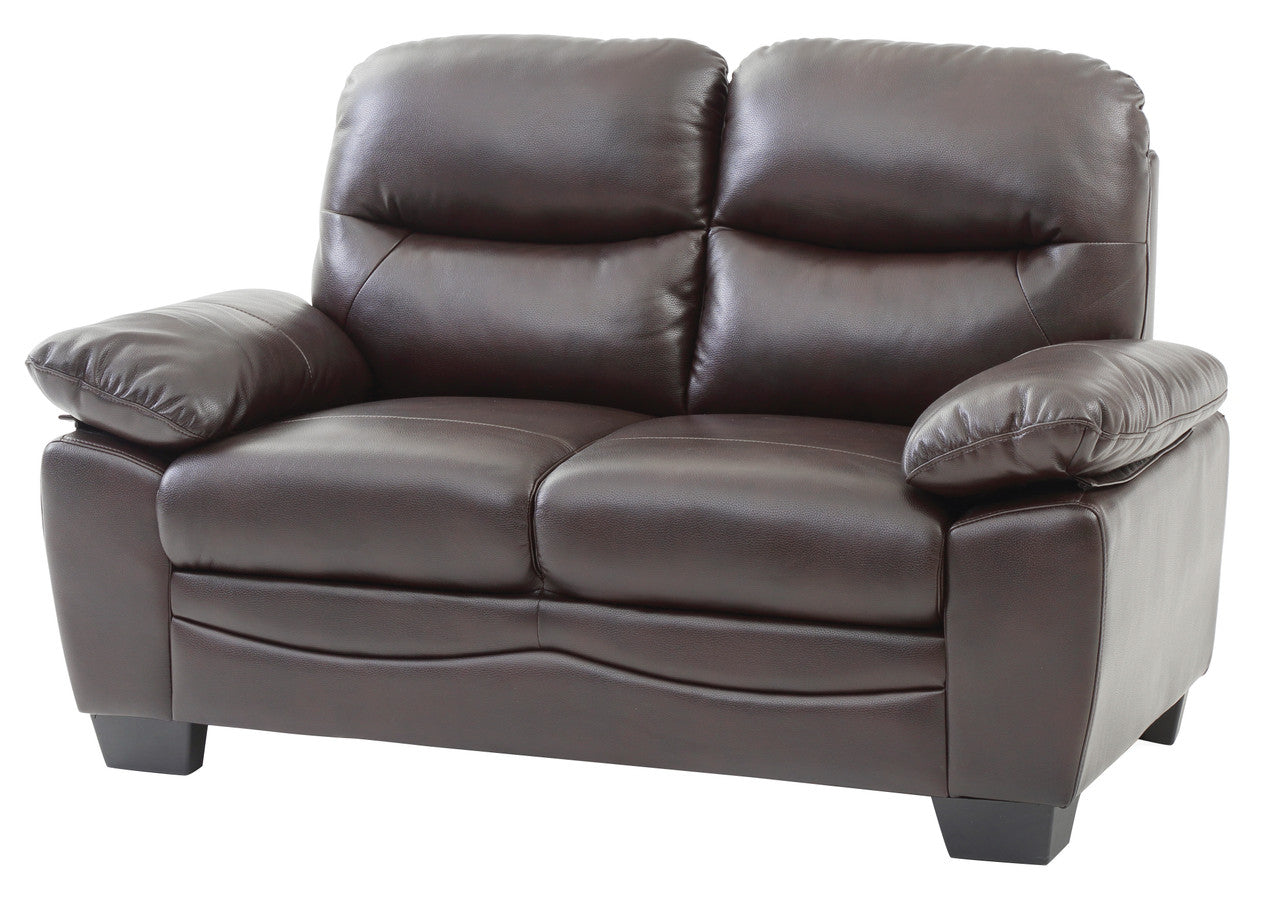 Dark Elegance Loveseat -  Dark Brown