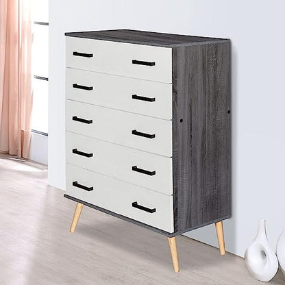 Go Green Woods Eli Mid-Century Modern 5 Drawer Chest