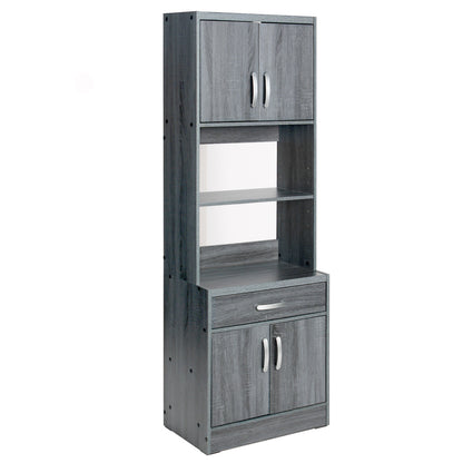 Go Green Woods Shelby Tall Wooden Kitchen Pantry