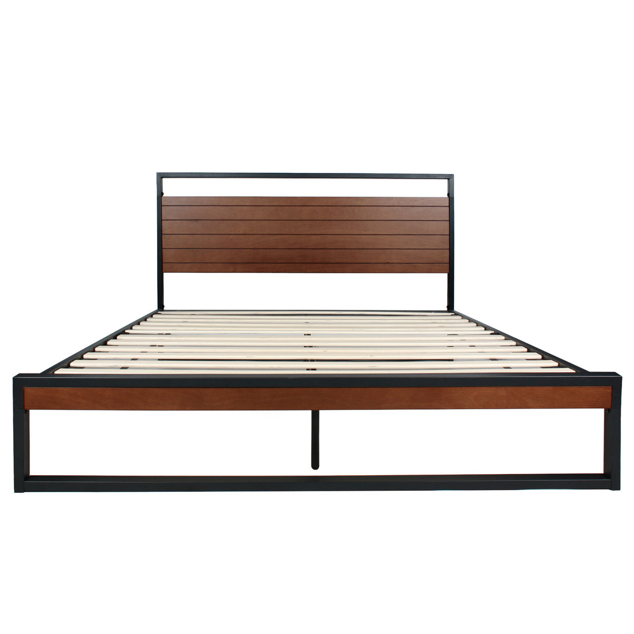 Go Green Woods Maximo Metal and Wood Platform Bed Frame