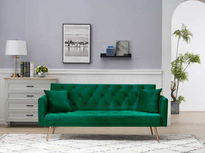 Zen Zone 71" Convertible Double Folding Living Room Sofa Bed