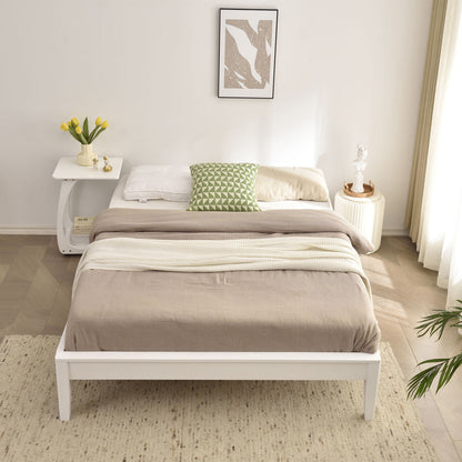 Go Green Woods Stella Solid Pine Wood Full Platform Bed Frame