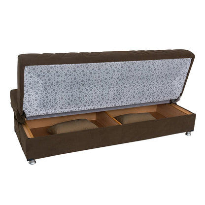 Sosa Sofa Brown Fabric Sofa Bed
