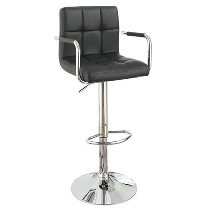 Go Green Woods Adjustable Bartstool with Metal Armrests (Red)
