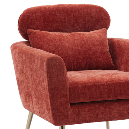 Terracotta Chenille Leisure Chair