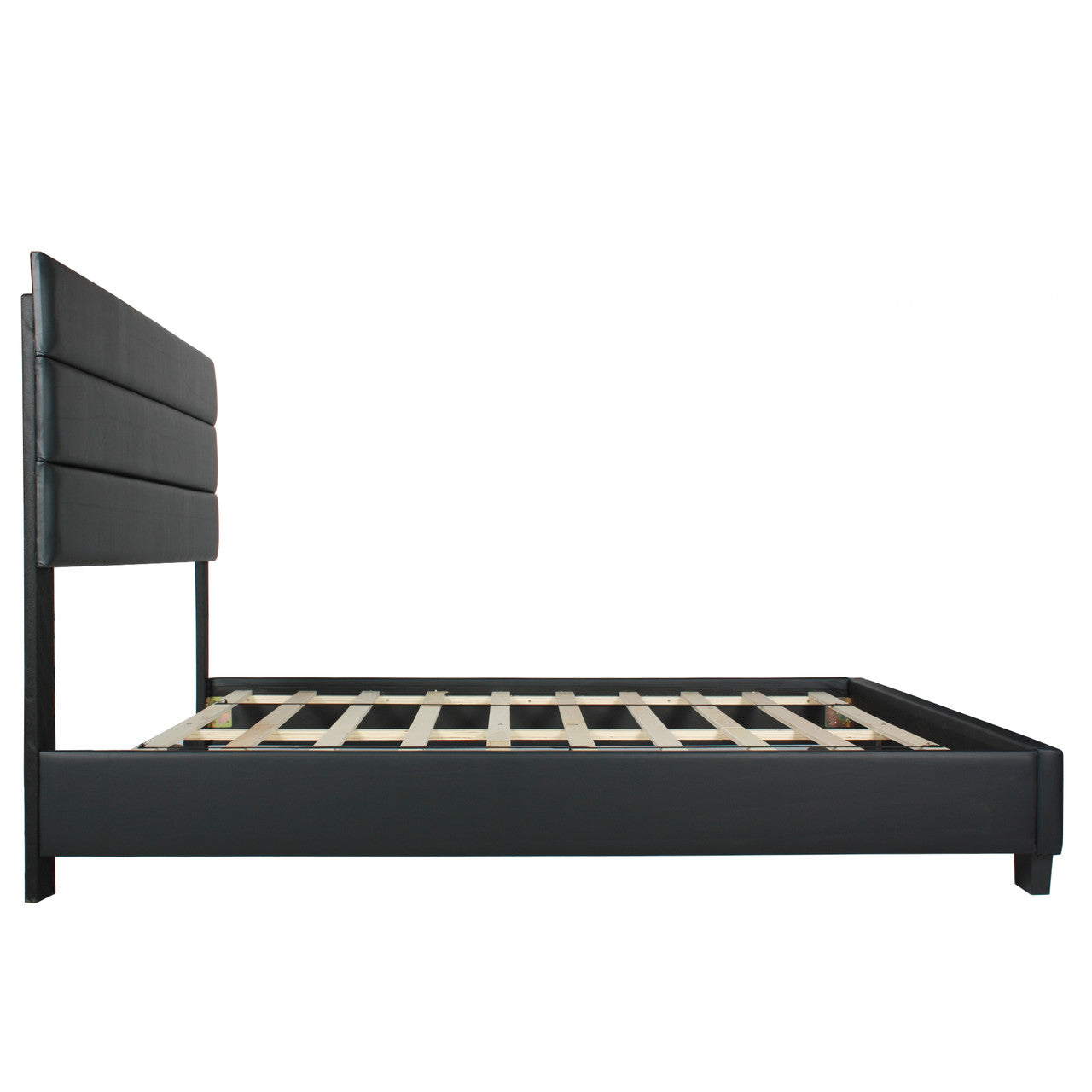 Go Green Woods Napoli Faux Leather Upholstered Platform Bed Queen