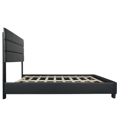 Go Green Woods Napoli Faux Leather Upholstered Platform Bed Queen