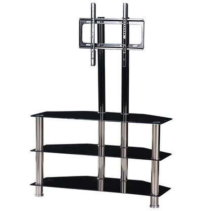 Go Green Woods Ivy Tempered Glass TV Stand with Mount for 55-inch TV