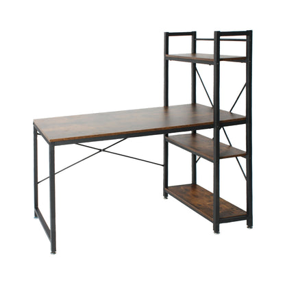 Go Green Woods Simon Wooden Computer Desk with Bookshelves 47 Inches