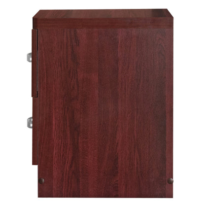 Go Green Woods Cindy Faux Wood 2 Drawer Nightstand
