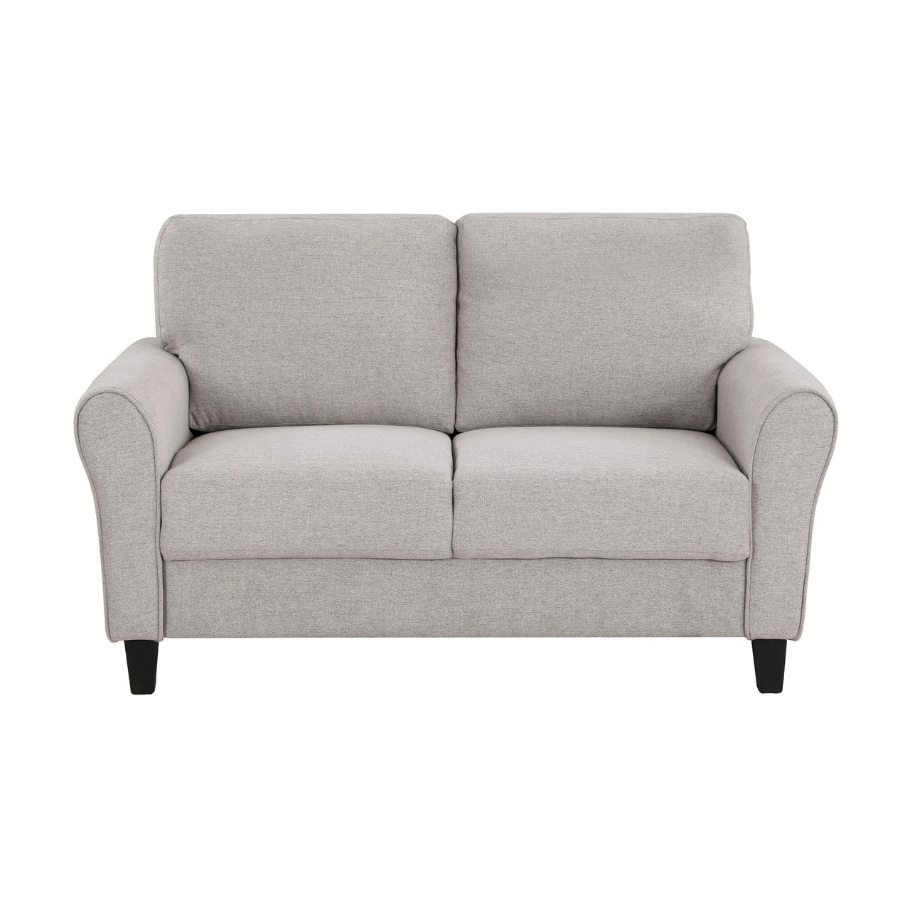 Contemporary Sand Hued Loveseat