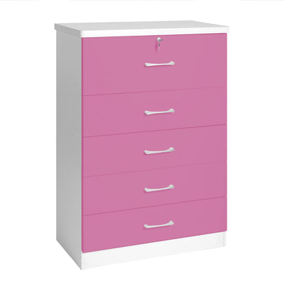 Go Green Woods Florence Wood 5 Drawer Dresser for Bedroom