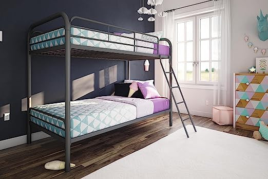 Go Green Woods Twin over Twin Metal Bunk Bed