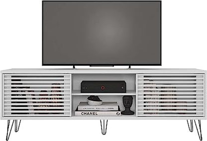 Go Green Woods Frizz Mid-Century Modern TV Stand for 70 Inch TV