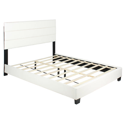 Go Green Woods Napoli Faux Leather Upholstered Platform Bed Queen