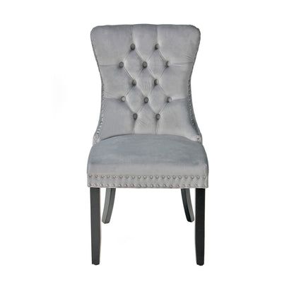 Go Green Woods Sofia Velvet Upholstered Tufted Dining Chair Set