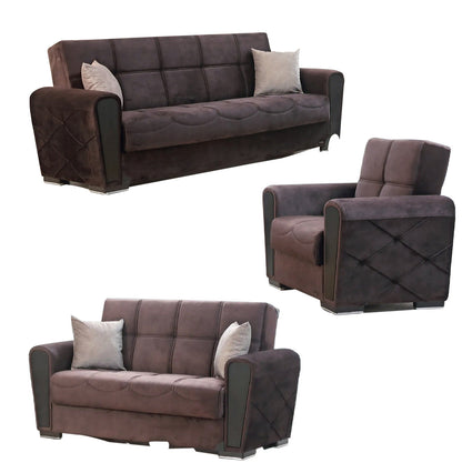 Henry Dark Brown Fabric Chair