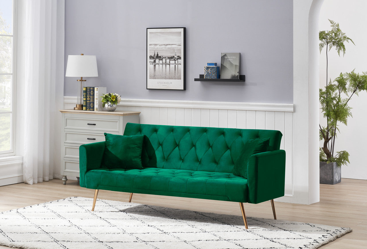 Zen Zone 71" Convertible Double Folding Living Room Sofa Bed