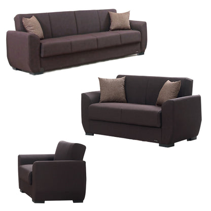 Karen Dark Brown Fabric Sofa Bed