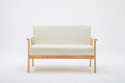 Sleek Silver Loveseat