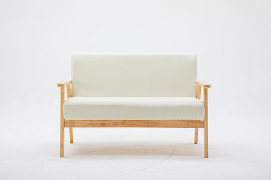 Sleek Silver Loveseat