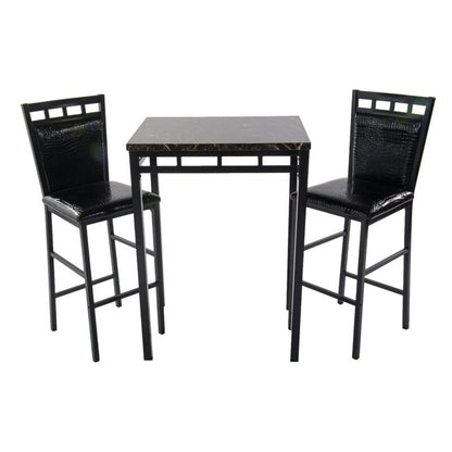 Go Green Woods Gator Counter Height Metal 3 pc Dining Set