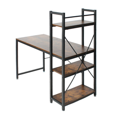 Go Green Woods Simon Wooden Computer Desk with Bookshelves 47 Inches