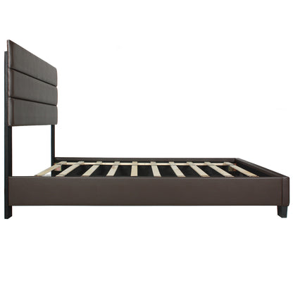 Go Green Woods Napoli Faux Leather Upholstered Platform Bed Twin