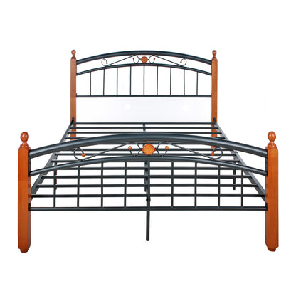 Go Green Woods Lexus Metal Bed Frame with Headboard & Footboard