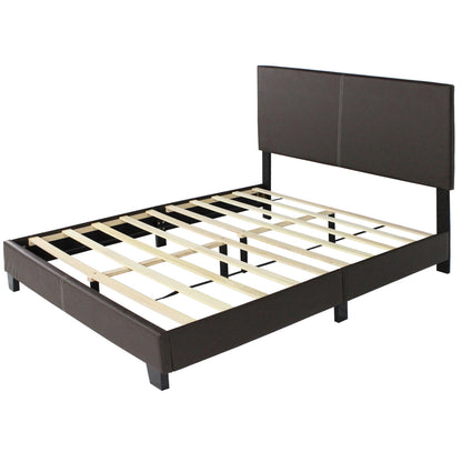 Go Green Woods Nora Faux Leather Upholstered Full Panel Bed