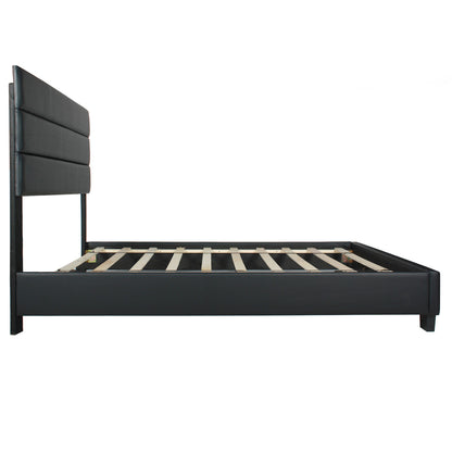 Go Green Woods Napoli Faux Leather Upholstered Platform Bed Twin