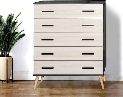 Go Green Woods Eli Mid-Century Modern 5 Drawer Chest
