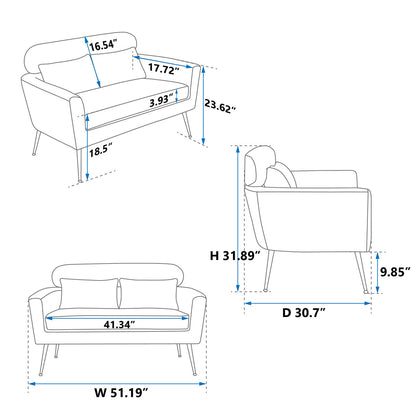 Petite Elegance Small Sofa